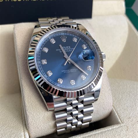 rolex datejust 34 blue dial